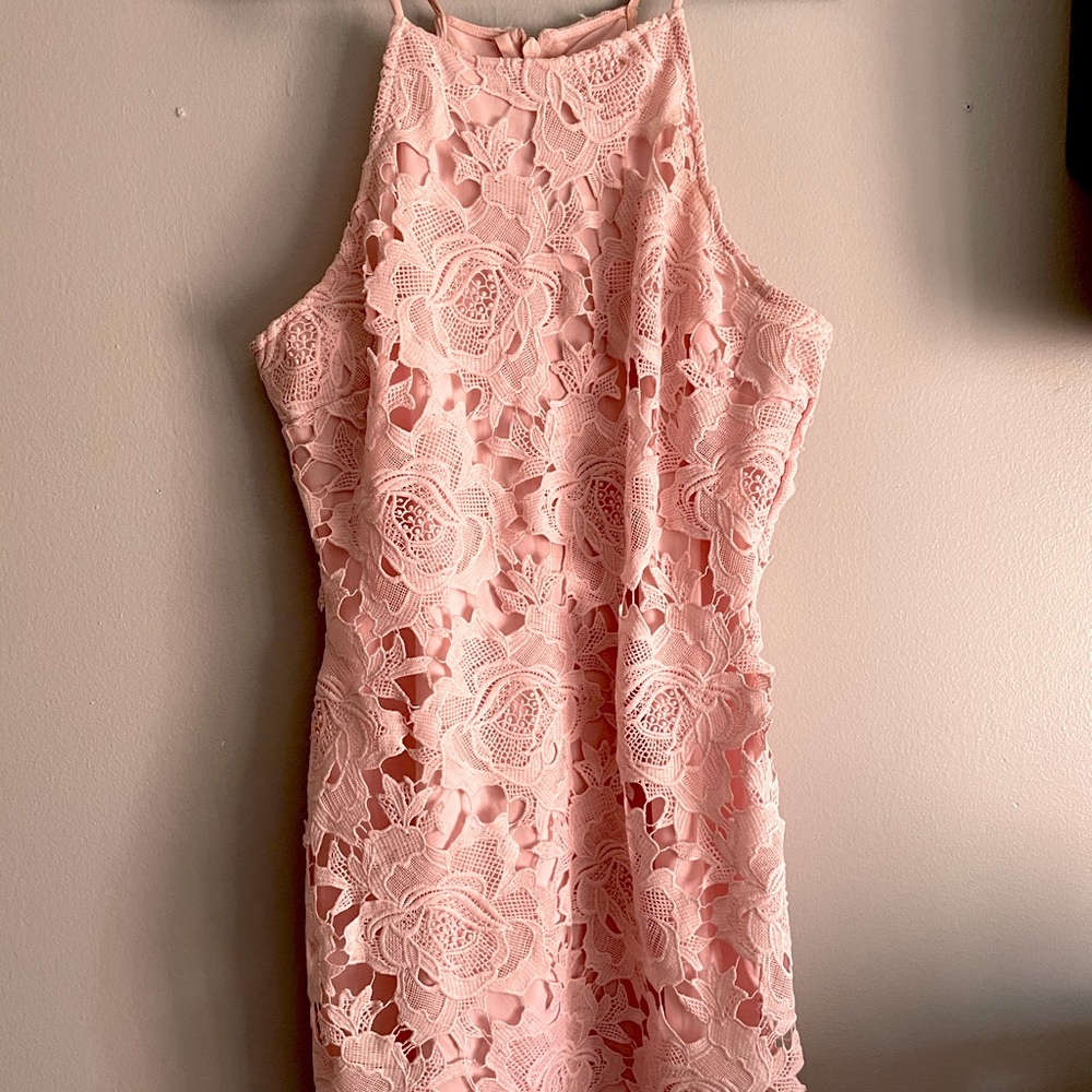 Prom Girl Pink Floral Short dress